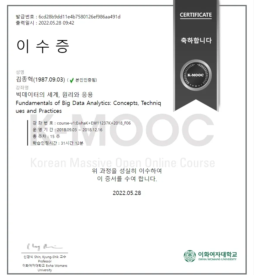 빅데이터의 세계, 원리와 응용